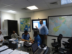 Mike teaches students at an On-Site One Week Express class held in Bahrain, Middle East
